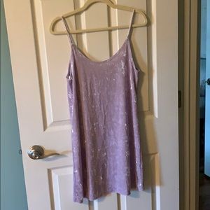 Lavender velvet dress